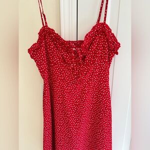 Princess Polly Red Sundress with tiny motif like new